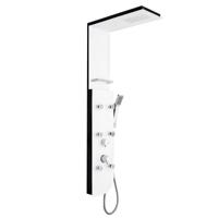 Mueller RVS douchegoot met zwart rooster 70cm - thumbnail