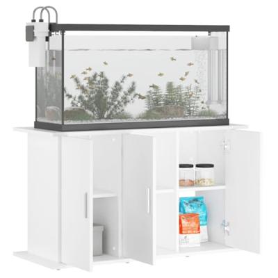 Aquariumstandaard 101x41x58 cm bewerkt hout wit - thumbnail