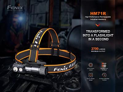 Fenix Light HM71R Hoofdlamp LED werkt op een accu