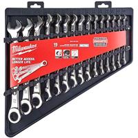 Milwaukee MAX BITE ™ ratelsleutelsets 15 pct Maxbite Ratchet Metric Combinatie Spanner Set - 1 st - 4932464994 - thumbnail