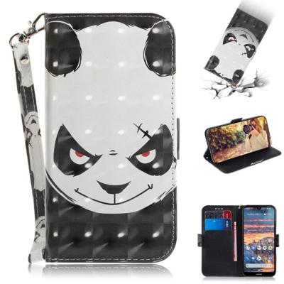 3D gekleurde tekening boos Bear patroon horizontale Flip lederen case voor Nokia 4 2 met houder & card slots & portemonnee 3D gekleurde tekening boos Bear patroon horizontale Flip lederen case voor Nokia 4 2 met houder & card slots & portemonnee