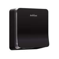 Handdoekdispenser Satino PT3 Hyginity S zwart 333403 - thumbnail