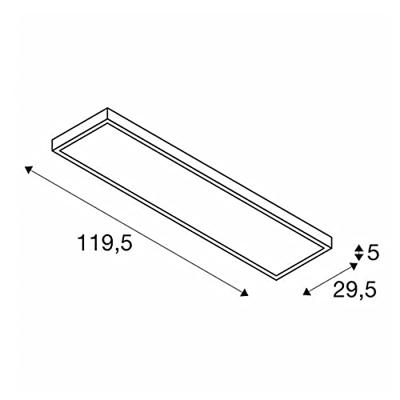 SLV KantoorlampLed Panel wit - Ø 60cm - 4000K - 1001506