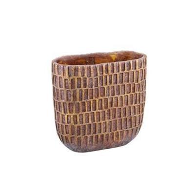 PTMD Bloempot Vivienne Brown Ovaal 30cm