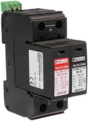 Phoenix Contact 2800186 VAL-MS-T1/T2 335/12.5/1+1-FM Overspanningsveilige afleider Overspanningsbeveiliging voor: Verdeelkast 12.5 kA 1 stuk(s)