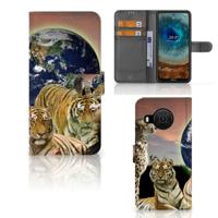 Nokia X10 | Nokia X20 | Telefoonhoesje | Met pasjeshouder | Roofdieren - thumbnail