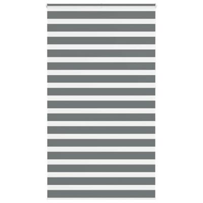 VidaXL Zebra rolgordijn 130x230 cm stofbreedte 125,9 cm donkergrijs VidaXL Zebra rolgordijn 130x230 cm stofbreedte 125,9 cm donkergrijs