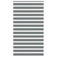 VidaXL Zebra rolgordijn 130x230 cm stofbreedte 125,9 cm donkergrijs - thumbnail