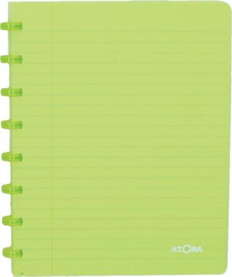 Atoma Trendy schrift, ft A5, 144 bladzijden, commercieel geruit, transparant groen Atoma Trendy schrift, ft A5, 144 bladzijden, commercieel geruit, transparant groen