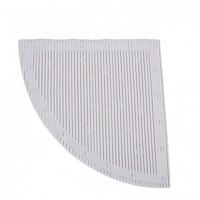 StayPut - Anti-slip douchemat hoek - wit - Waterdoorlatend - Incl. ophanghaak - thumbnail