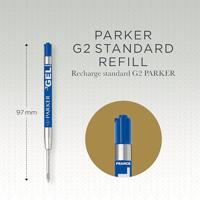 2 Gelpenvullingen Parker Quink blauw medium - thumbnail
