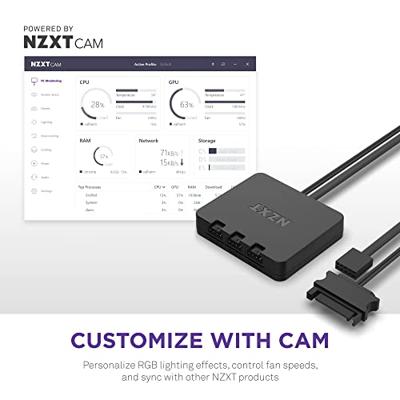 NZXT f120 rgb duo case fans (wit, 3 stuks, 120 x 120 x 25 mm, pwm, incl. controller)