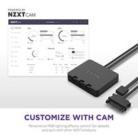 NZXT f120 rgb duo case fans (wit, 3 stuks, 120 x 120 x 25 mm, pwm, incl. controller) - thumbnail