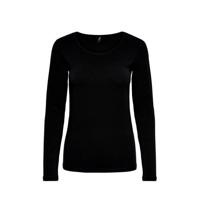Only 15204712 Onllive Love L/s O-neck Top T-shirt Lange Mouw Black 15204712 - thumbnail