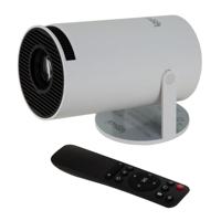 iggual Draagbare mini-projector MP720p, Android 11, aansluitingen: HDMI, USB, mini-jack 3.5, WiFi 6, Bluetooth 5.0, resolutie 1280 x 720 pixels, draaibaar 180 graden, ideaal voor thuisbioscoop en - thumbnail