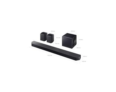 SAMSUNG Soundbar HW-Q990F/ZF 2025 - Dolby Atmos Wireless, Q-Symphony, 11.1.4 kanalen, SpaceFit Sound Pro en compatibel met spraakassistenten
