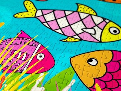 Patterned Fishes Puzzel 1000 Stukjes Patterned Fishes Puzzel 1000 Stukjes