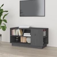 Tv-meubel 80x35x40,5 cm massief grenenhout grijs - thumbnail