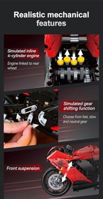 CADA Suzuki Hayabusa Sportmotor 1:6 - onderdelen 1043