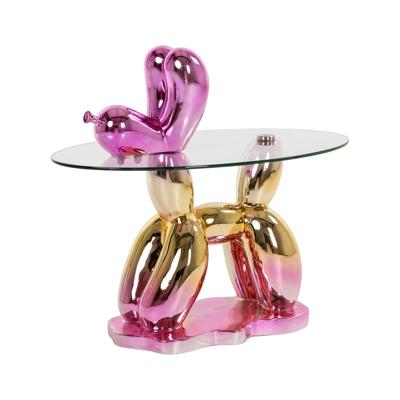 Richmond Bijzettafel 'Usha' Glas, 67 x 49cm