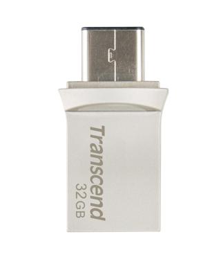 Transcend JetFlash® 890 USB-stick smartphone/tablet Zilver 32 GB USB-A 3.2 Gen 2, USB-C Transcend JetFlash® 890 USB-stick smartphone/tablet Zilver 32 GB USB-A 3.2 Gen 2, USB-C