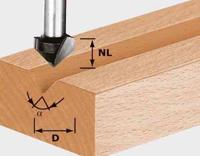 Festool Accessoires HS S8 D14/7/90° V-groeffrees | 490998 - thumbnail