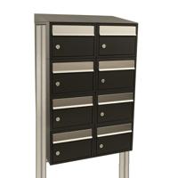 Stoer! Brickset 2-Breed, 4-Hoog Met Dak Op Statief Zwart - 40215070_2x4ds - thumbnail