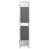 Kamerscherm met 3 panelen 105x165 cm stof grijs - thumbnail