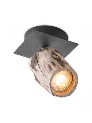 Light Depot - LED opbouwspot Wood - zwart - Outlet Light Depot - LED opbouwspot Wood - zwart - Outlet
