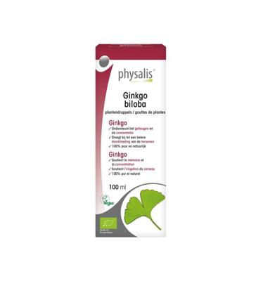 Physalis Ginkgo Biloba Plantendruppels Bio