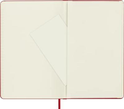 Moleskine notitieboek, ft 13 x 21 cm, gelijnd, harde cover, 240 blad, rood