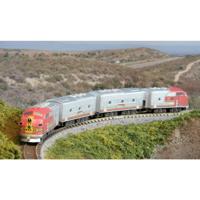 Rokuhan 7297642 Z Shorty EMD F7 ATSF 2 Car set ATSF - thumbnail