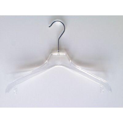 Hanger transp gebogen 44cm 130 stuks