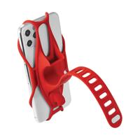 Bone Sport telefoonhouder Tie 3 fiets 22 45 mm siliconen rood - thumbnail