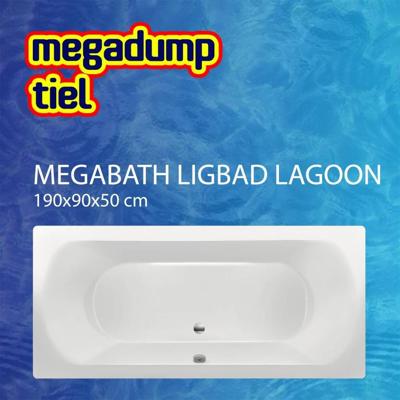 Ligbad Lagoon 190X90X50 cm MegaBath Ligbad Lagoon 190X90X50 cm MegaBath