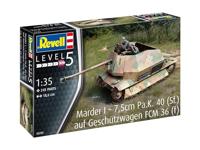 Revell 03292 Marder I – 7,5cm Pa.K. 40 (Sf.) auf FCM 36(f) 1:35 Schaal Ongebouwd/Ongelakt Plastic Model Kit - thumbnail