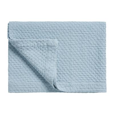 Vandyck Vandyck Pure 82 G.Dyed bedsprei 260x260 Dusty Blue
