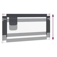 Bedhekje peuter 160x25 cm stof donkergrijs - thumbnail