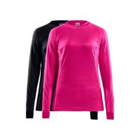 2-Pack Core Thermoshirt Lange mouw Dames - Warm thermisch ondergoed Ronde hals - Thermotrui - M - Zwart - M - M - M - M - M - M - M - M - M - thumbnail