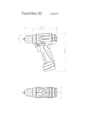 Metabo PowerMaxx BS accuboormachine | 10,8V 2.0Ah Li-Ion | 1 accu - 600079500