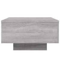 Salontafel met LED-verlichting 55x55x31 cm grijs sonoma eiken - thumbnail