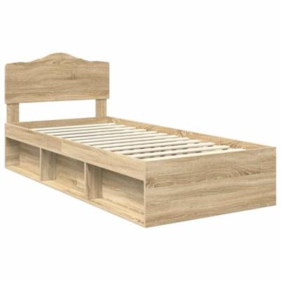 Bedframe Sonoma Eiken 90 x 200 cm Massief grenenhout