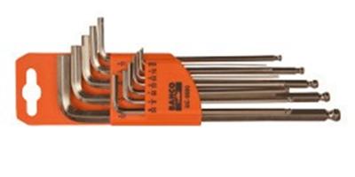 Bahco inbussleutelset lang+kogelkop