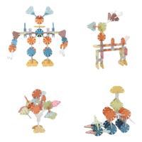 Houten Bouwschijfjes in Opbergbox, 60dlg. - thumbnail