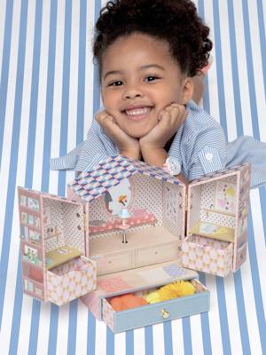 Muziekdoos Tinou shop - DJECO meerkleurig