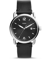 Horlogeband Fossil FS5406 Leder Zwart 22mm - thumbnail