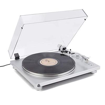 GPO PR100 Premium Line platenspeler met pitch control en bluetooth, zilver