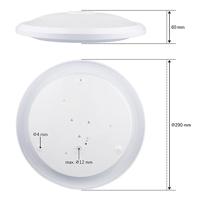 LED Plafondlamp - Bewegingssensor & Schemerschalelaar - Rond - Ø29 cm - 12 watt - 1160 Lumen - 4000K neutraal wit - Wit - IP20 voor binnen - thumbnail