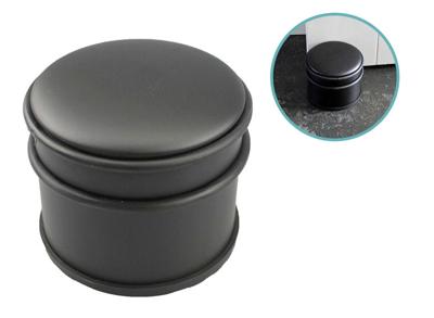 GS deurstopper mat zwart - 1 kg - Ø7,5 x 8 cm