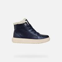 Hoge sneakers met voering J Theleven Girl GEOX® marineblauw - thumbnail
